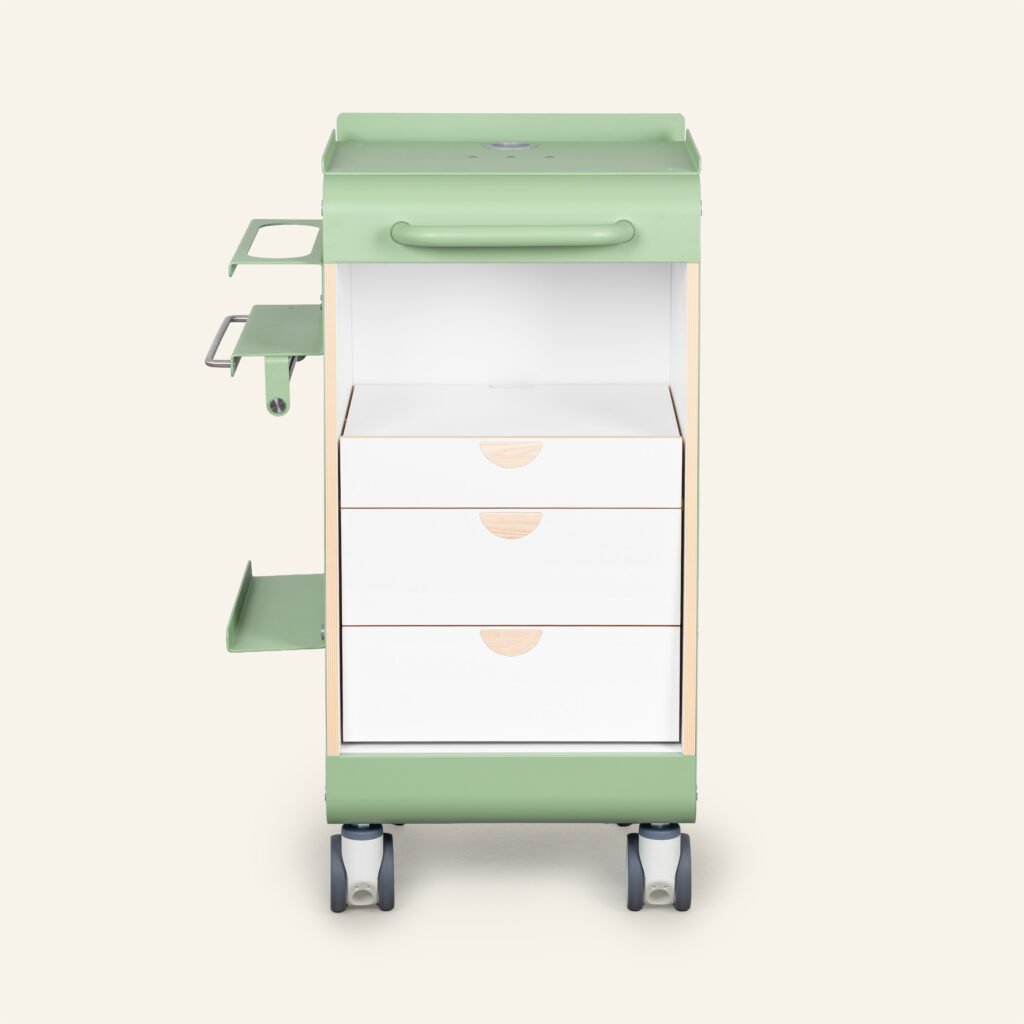 Hap+ apparatenwagen naggura met 2 lades