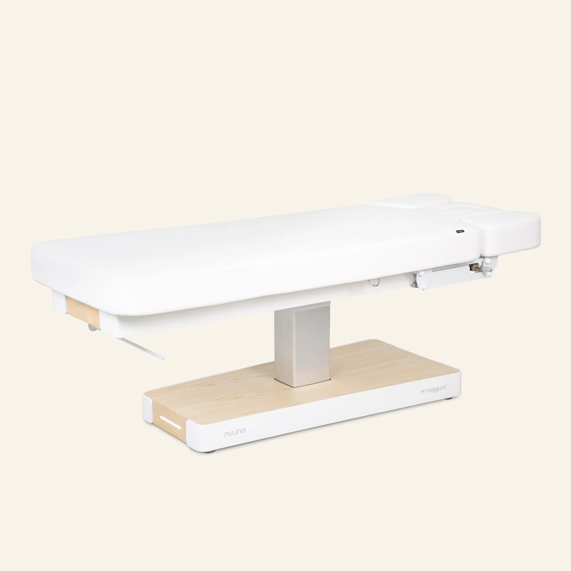 Moderne verstelbare behandelbank in wit design