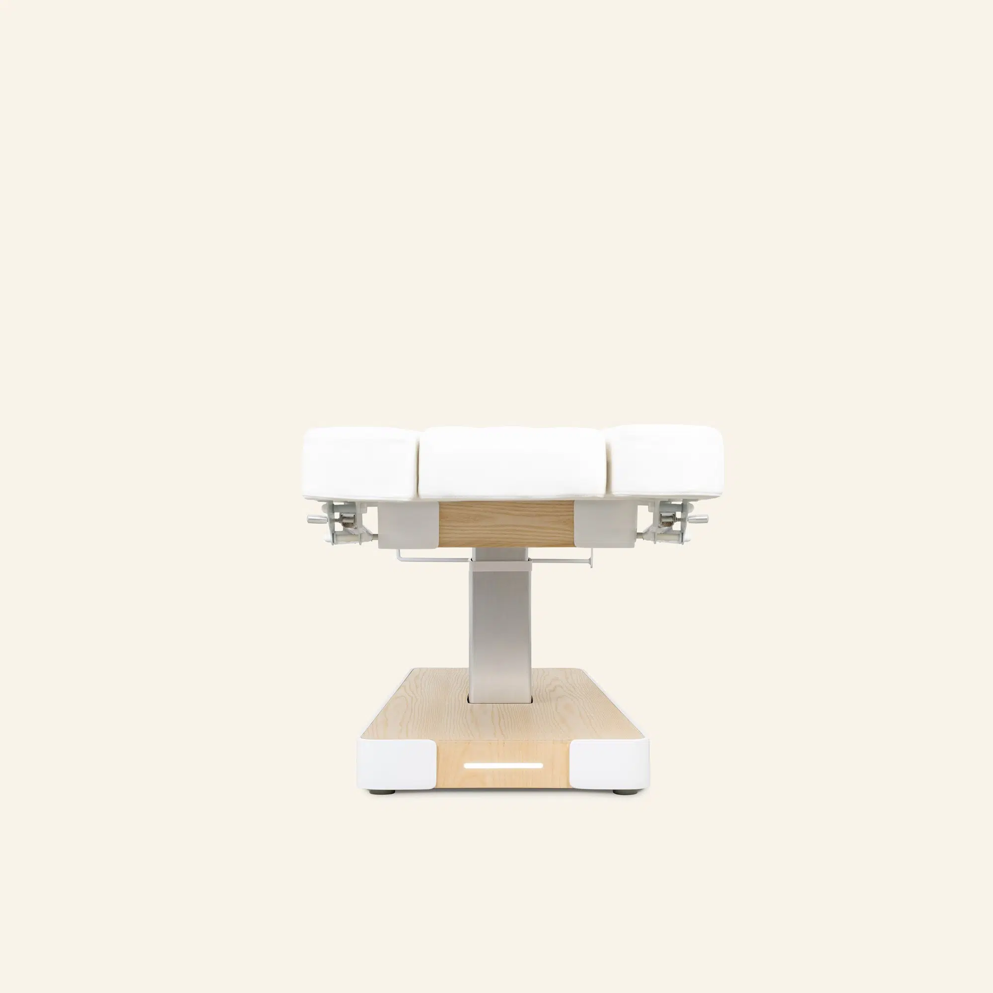 Moderne verstelbare massagetafel met witte bekleding